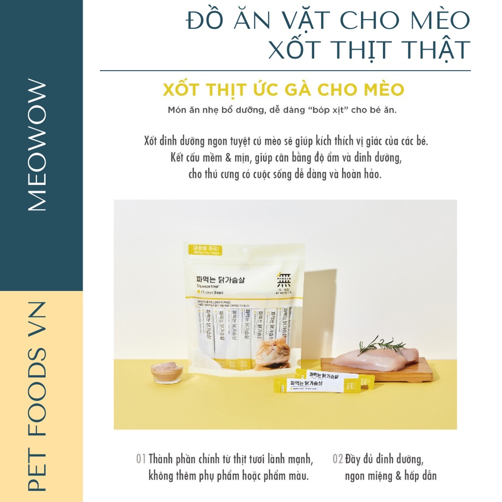 Sốt dinh dưỡng cho mèo MEOWOW