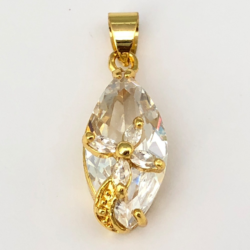 MẶT DÂY CHUYỀN MẠ VÀNG 18K PHA LÊ CAO CẤP - MDC49L5