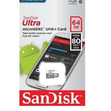 ✢Thẻ nhớ Micro SD SanDisk 64GB Ultra Class10 | Thẻ nhớ Sdhc Class 10 64GB ♨