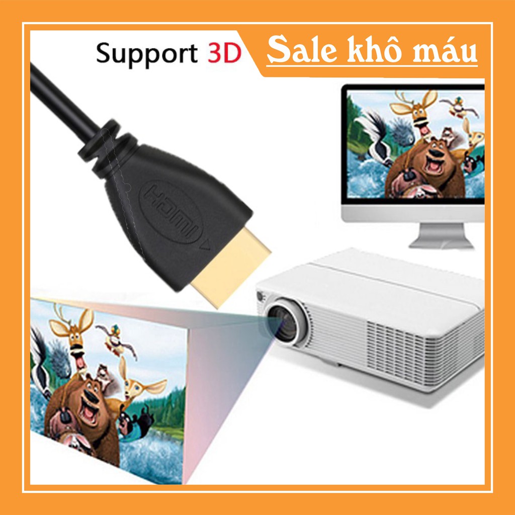 Dây cáp HDMI tốc độ cao tùy chọn chiều dài 1.5m OD 7.0 (Xả Kho) Cáp HDMI Đảm Bảo Chất Lượng.DH16 .c