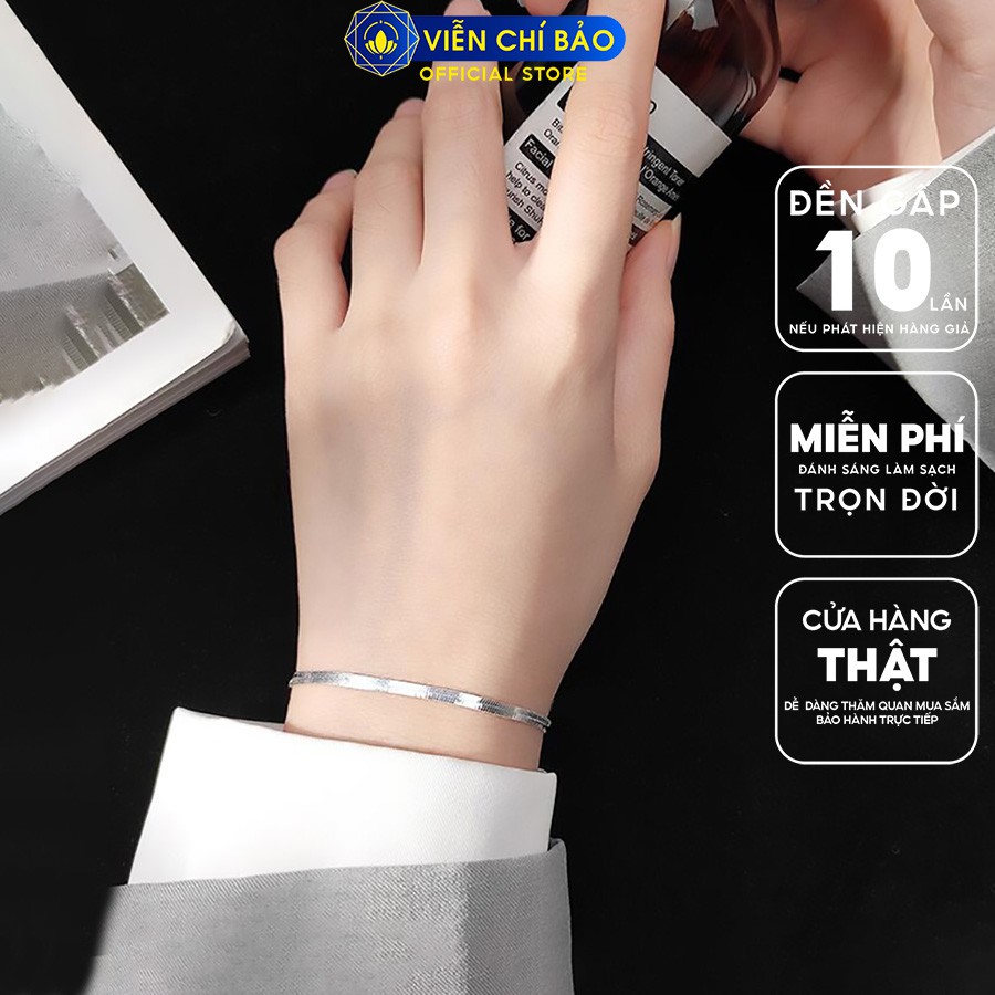 Lắc tay bạc nữ đẹp Viễn Chí Bảo chất liệu bạc S925 trẻ trung phong cách thời trang Ulzzang Unisex L400714