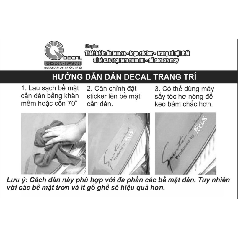 Sticker dán demi Ex150 trang trí cực đẹp