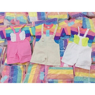 Set yếm cầu vồng cho bé