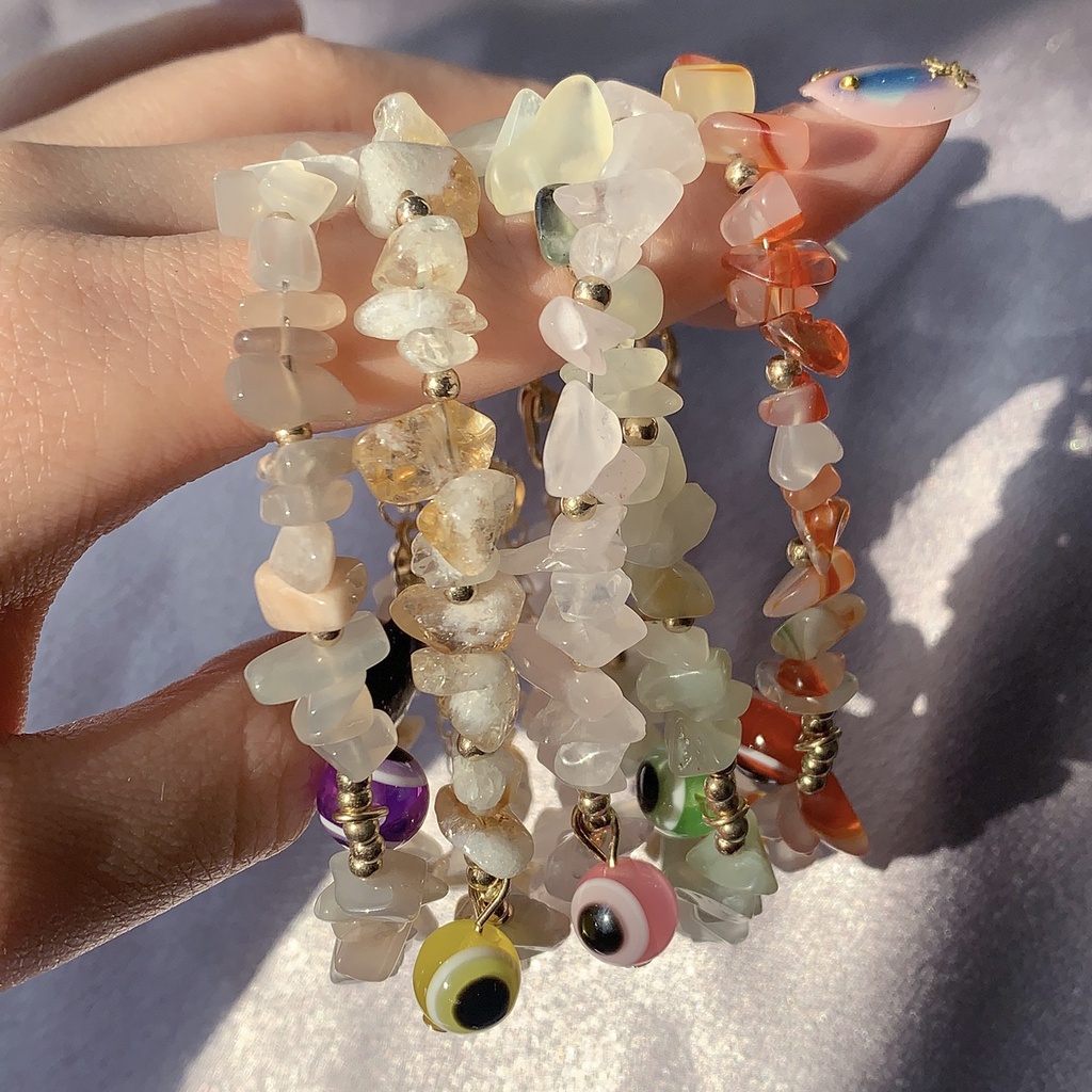 Vòng đeo tay RINHOO FRIENDSHIP phối đá mắt quỷ thời trang may mắn