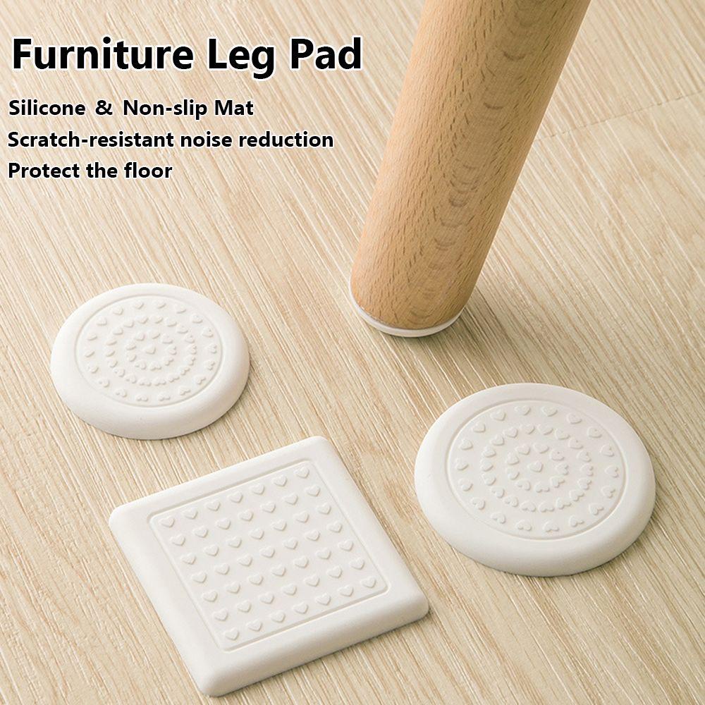 Bộ 8 Miếng Lót Chân Ghế Sofa Bằng Silicone Tự Dính Chống Ồn