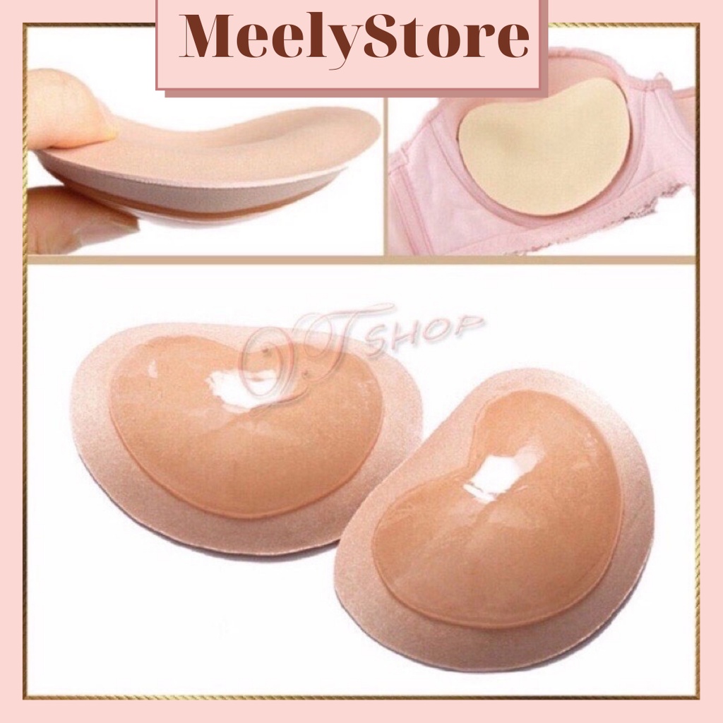 Cặp Miếng Dán Độn Ngực Siêu Dính 3 Phân Mút Độn Nâng Ngực Tạo Khe Siêu Đẩy Áo Ngực Mỏng Bikini Dùng Nhiều Lần -ĐL