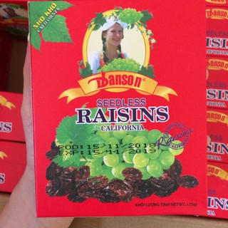 Nho khô Raisins 125g