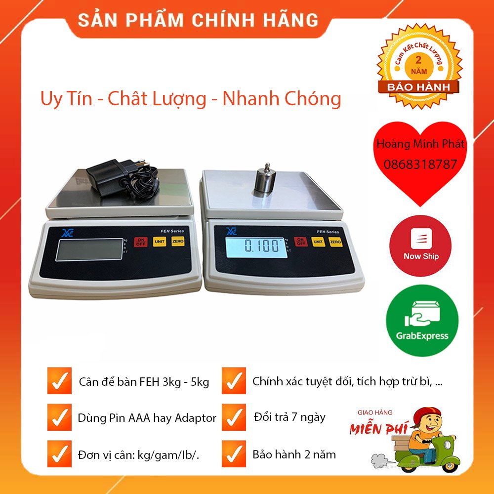 Cân điện tử nhà bếp 5kg 3kg 1kg FEH