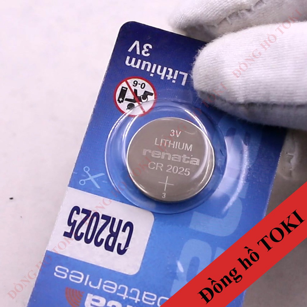 Pin đồng hồ lithium 3V mã CR2025 chính hãng Thụy sỹ Renata