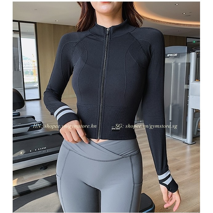 Áo khoác Chống Nắng Gym Nữ ❤️𝑯𝑨̀𝑵𝑮 𝑿𝑰̣𝑵❤️ Ôm Body Siêu Tôn Dáng Thể Thao Nữ Đồ Tập Rẻ mà Đẹp 𝑮𝒀𝑴𝑺𝑻𝑶𝑹𝑬 262