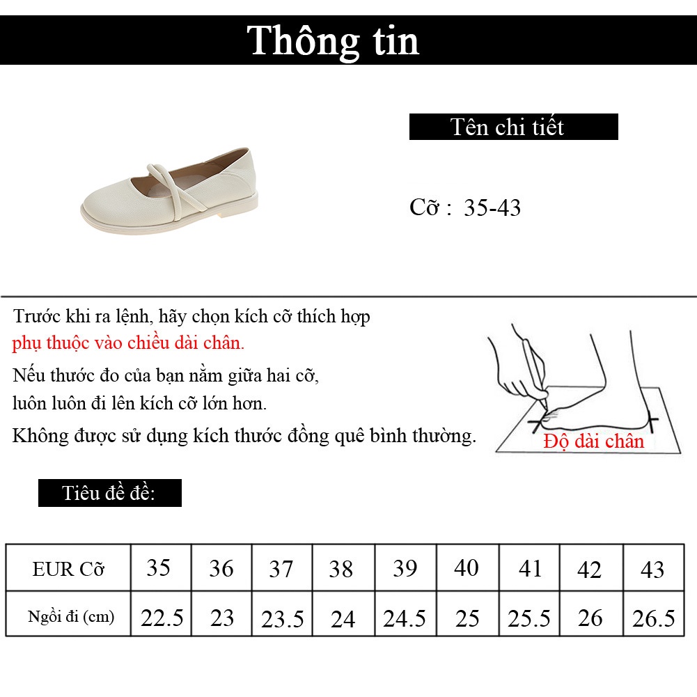 Giày Búp Bê Da Đế Bằng Phong Cách Pháp Cổ Điển Thời Trang Mùa Hè 2022 Cho Nữ