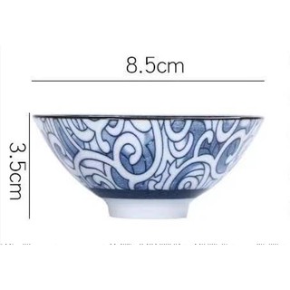 SET 08 Chén chấm / Chén trà Gốm Sứ Phong Cách Nhật Bản
