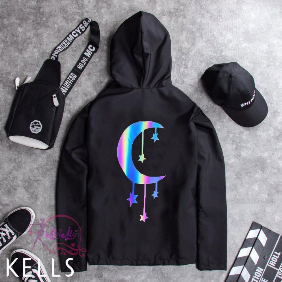 Áo Khoác Dù 2 lớp Nam Nữ Unisex - in phản quang 7 màu/Sáng Trắng (PQ002) Bao Hot | BigBuy360 - bigbuy360.vn