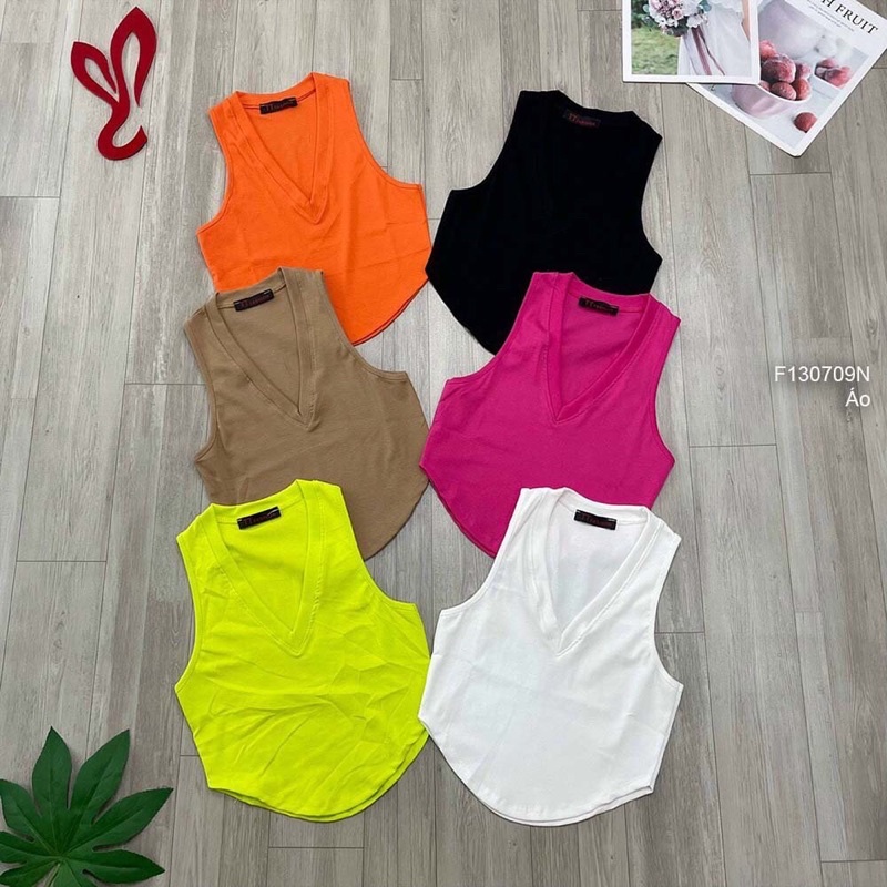 Áo thun sát nách croptop vạt bầu TT1307