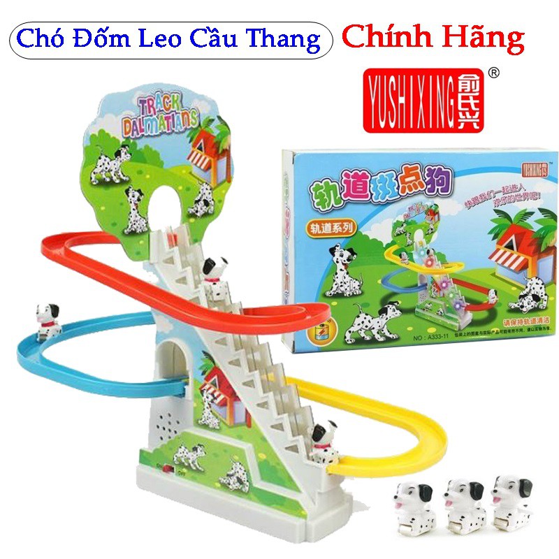 Bộ đồ chơi Chó Đốm Leo Cầu Thang cho bé - Đồ chơi Tàu Lượn