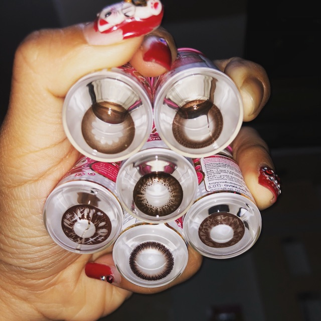 Mẫu lens màu choco