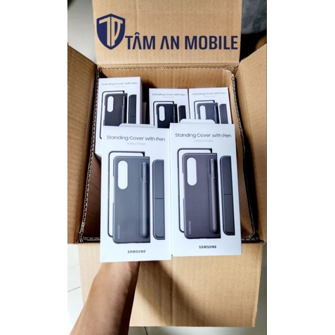 Ốp lưng Samsung Galaxy Z Fold 4 có bút S Pen kèm chân dựng - Hàng Chính Hãng