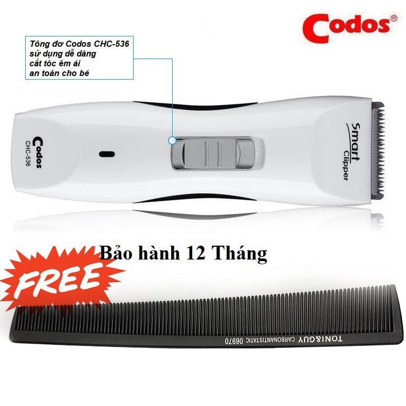 Tông đơ cắt tóc Codos CHC-536 [BH 12 tháng]/ lưỡi thay thế