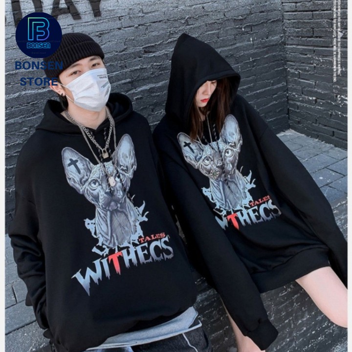 ⚡ SẢN PHẨM HOT ⚡KHUYẾN MÃI CHỈ HÔM NAY, ÁO KHOÁC NỈ IN PHÙ THỦY WITHECS - BONSEN STORE AK 01 | BigBuy360 - bigbuy360.vn