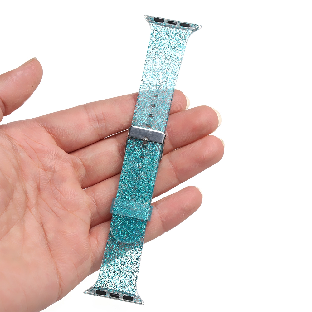 CHINK Silicone Glitter Bling Strap Watch Band for Apple Watch iWatch Series 1/2/3/4