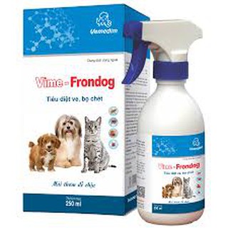 VIME- FRONDOG -THUỐC XỊT VE BỌ CHÉT CHÓ-MÈO 250ml