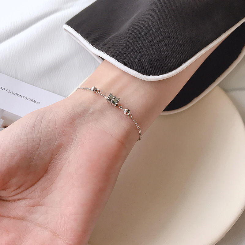 Vòng Tay Mạ Bạc Thiết Kế Đơn Giản Phong Cách Hàn Quốc