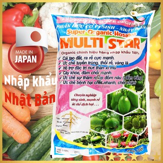 Phân hữu cơ vi sinh MULTI STAR Nhập Khẩu Nhật Bản túi 2Kg