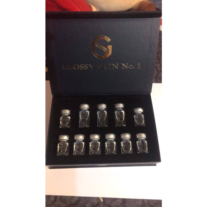 kamel bộ glossy skin no.1 Serum Siêu Căng Bóng Trắng Sáng Phục Hồi Cấu Trúc Da Tăng Sinh Collagen &amp; Elastin