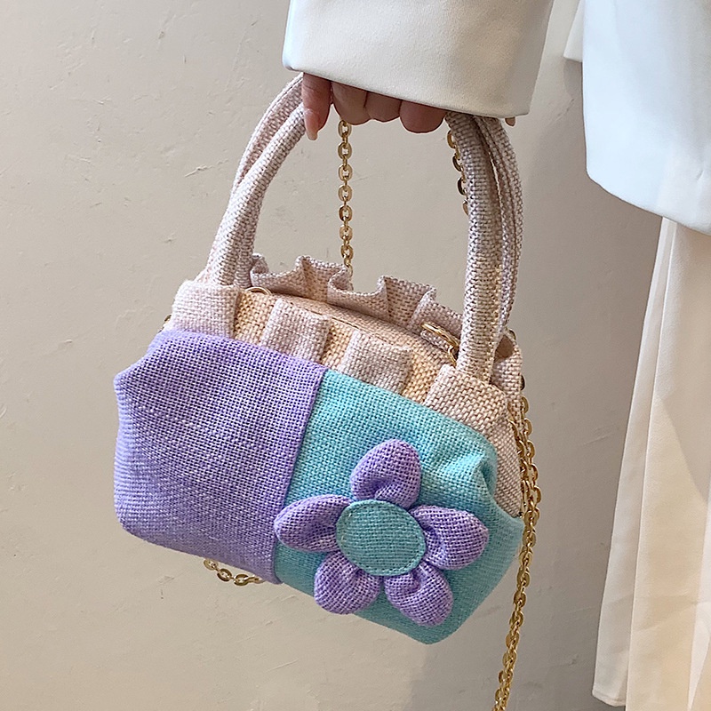 Túi tote JASMIN NOIR đan dệt họa tiết hoa cho nữ