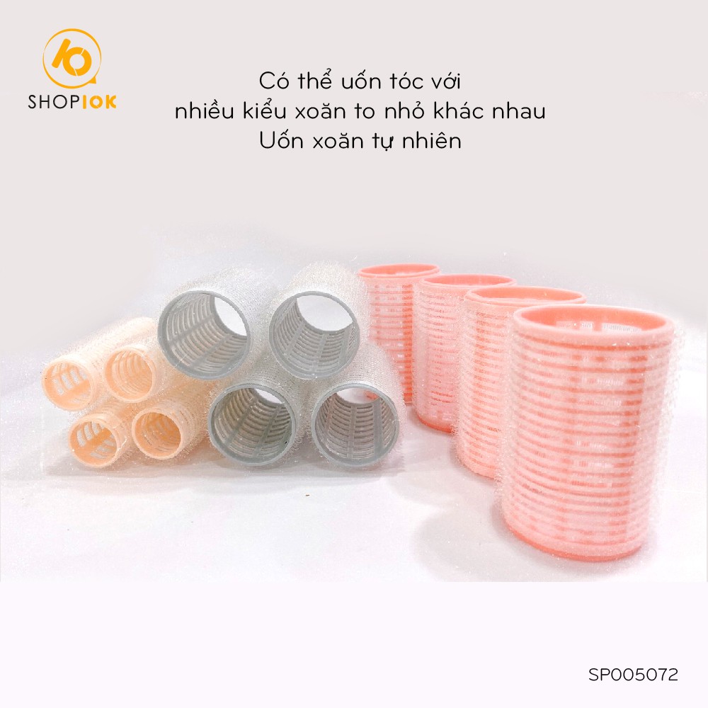 Lô cuốn tóc không dùng nhiệt, không gây hại, lô cuốn xoăn tự nhiên set 12 lô SHOP10K - SP005072