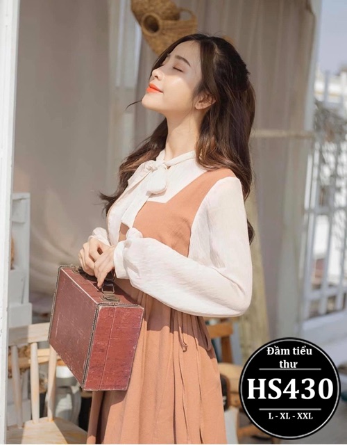ĐẦM BIGSIZE TIỂU THƯ PHỐI NƠ HS430 - Màu ĐEN,NUDe - Size L,Xl,XXL | BigBuy360 - bigbuy360.vn