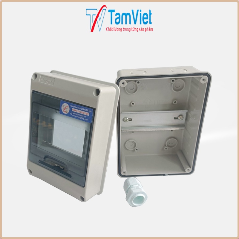 Hộp đựng aptomat ngoài trời 5 CB có nắp che cao cấp