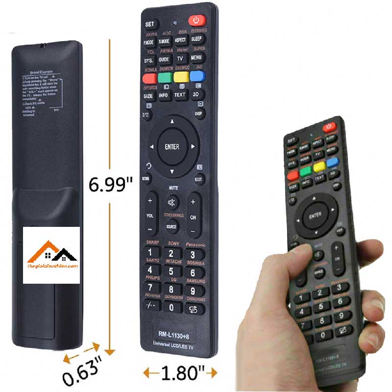 Remote Điều Khiển Tivi Đa Năng RM-L1130+X Dùng Cho Tất Cả Các Dòng TV Thông Minh-LCD-LED-3D