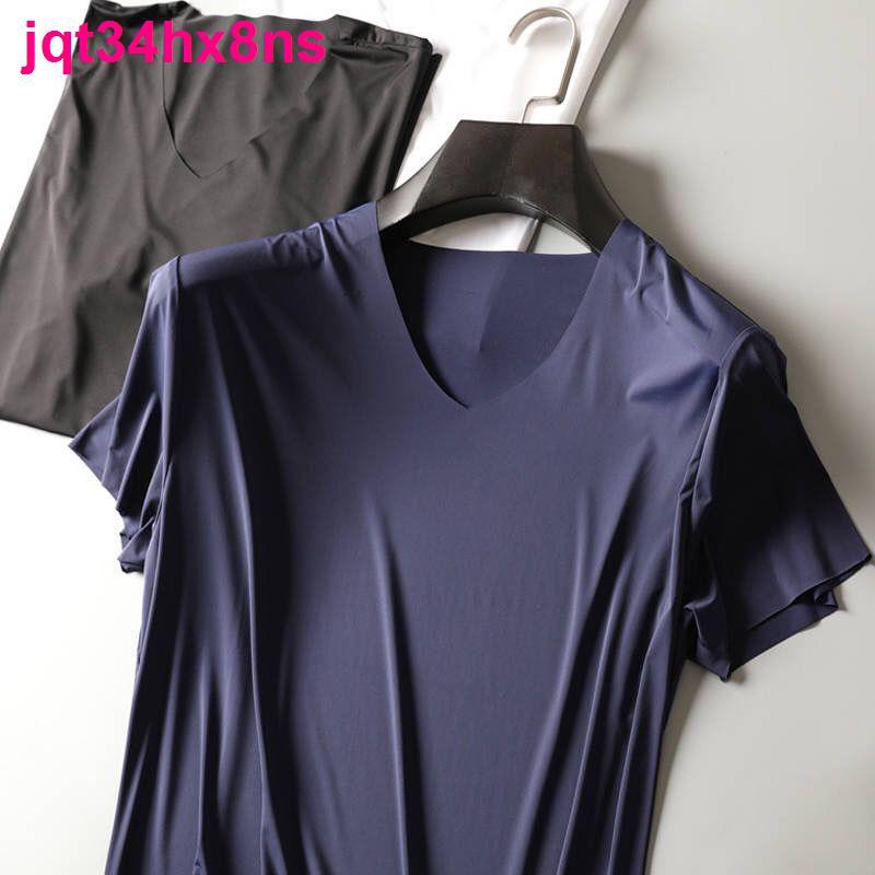 [Ice Silk T-Shirt Cỡ lớn Tùy chọn] Áo phông ngắn tay Nam Ice Dàn thể thao mùa hè nhân ái