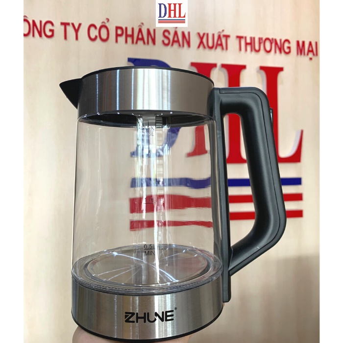 [Mã 254ELSALE giảm 7% đơn 300K] Ấm siêu tốc thủy tinh cao cấp ZHUNE 1.8L công suất 1500W bảo hành 2 năm toàn quốc