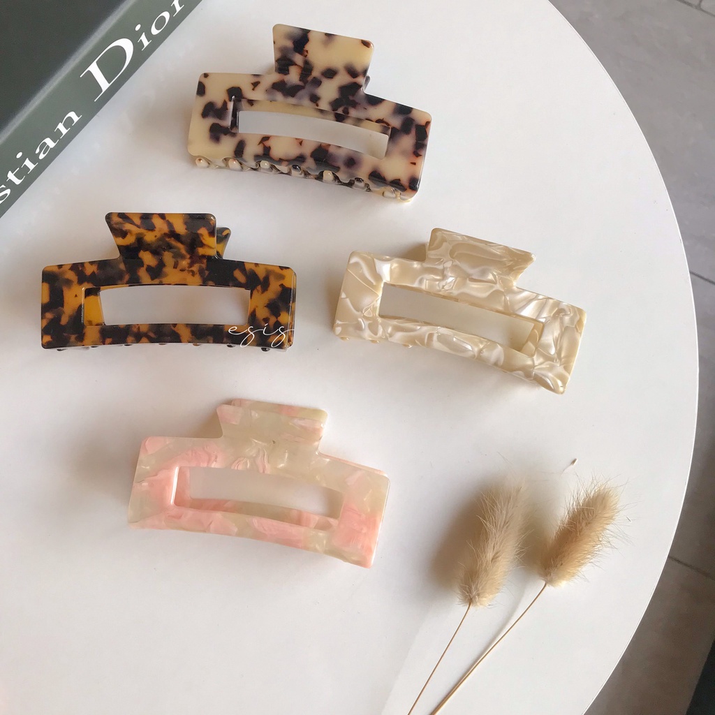 [ KEP34 ] KẸP GẮP TÓC NỮ HỌA TIẾT MARBLE HÀN QUỐC ESIS ACCESSORIES