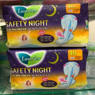 Băng vệ sinh Laurier Fresh & Free ban đêm 4 miếng 40cm