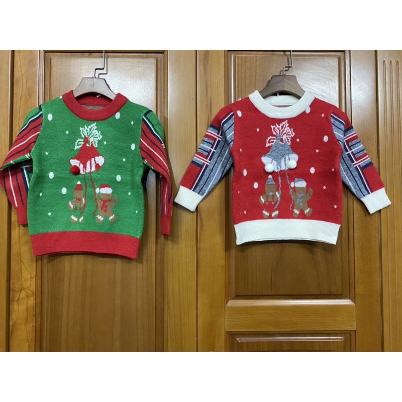 Áo Len Noel Size 80-120(8-20kg), Áo Len Giáng Sinh Cho Bé 1-5 tuổi