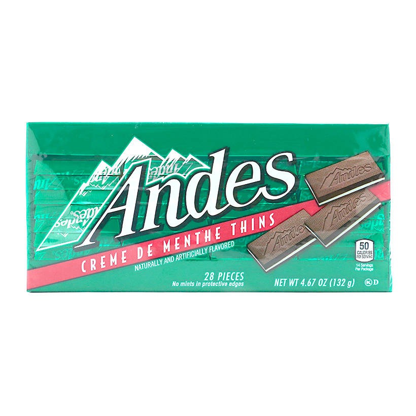 Kẹo Socola Andes Bạc Hà Creme De Menthe Thins 132g