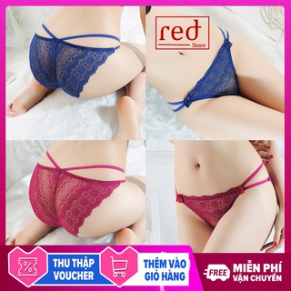 QUẦN REN DÂY CHÉO HÔNG SEXY FREESIZE 40-55 KG