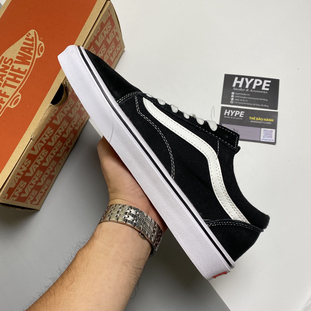 Giày đi học Vans Old Skool Black  - Hype Sneaker | Phiên bản 1:1 chuẩn.