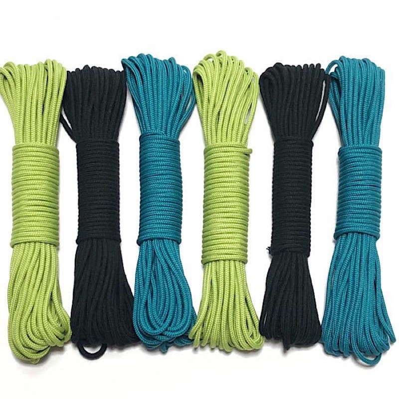 10->50 mét - Dây dù có lõi 2.5mm làm vòng paracord, căng lều, dây phơi, trang trí, macrame