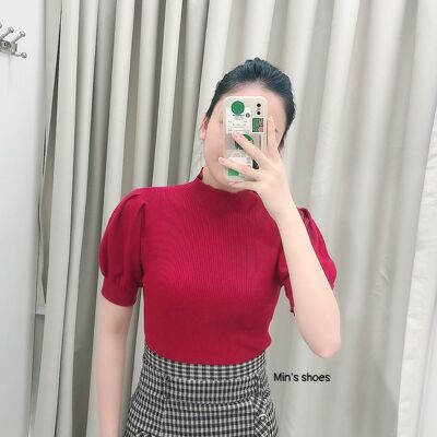 Min's Shoes - Áo Len Dệt Kim Tay Bồng Nữ ÁO 436