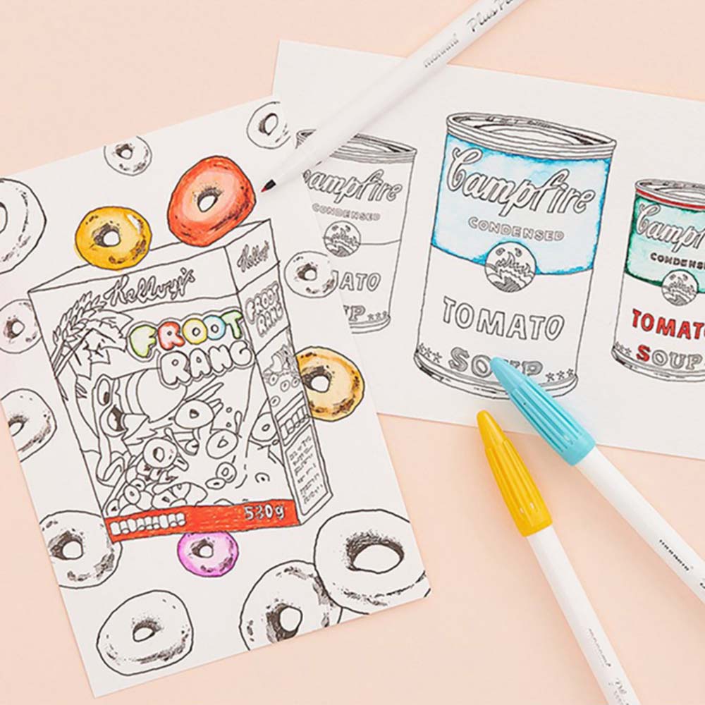 Bộ Bút Đánh Dấu 5/6/7/12 Màu Ngòi 0.4mm Dùng Vẽ Tranh Tiện Dụng