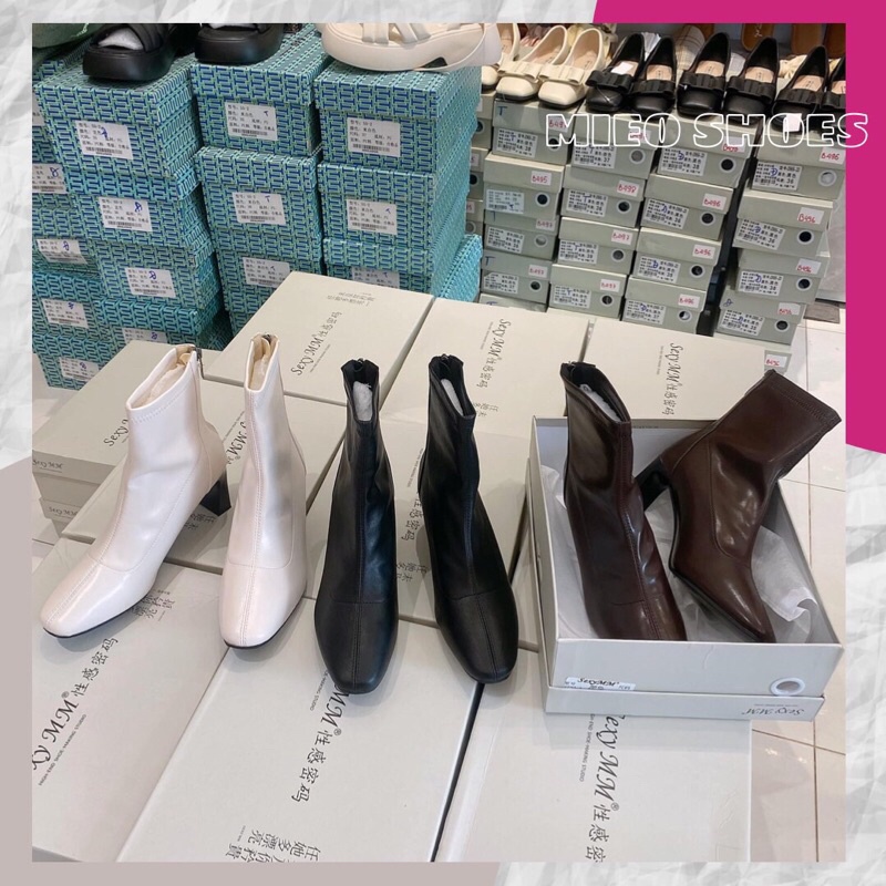 BOOT DẸP MŨI TÙ ÔM CHÂN FROM ĐẸP QC XỊN ( B499 B500 B501 )