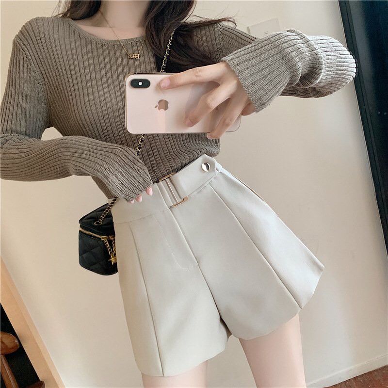 🍓🍓 Quần Short Nữ Cạp Cao Đia Liền Cạp Cá Tính 🍓🍓