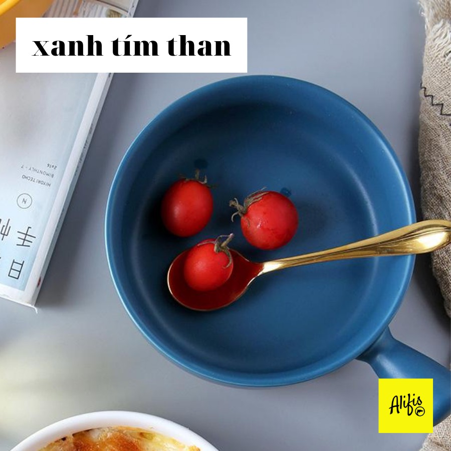 Khay nướng, khay nướng có tay cầm bằng sứ dùng được lò vi sóng và lò nướng nhiều màu | BigBuy360 - bigbuy360.vn