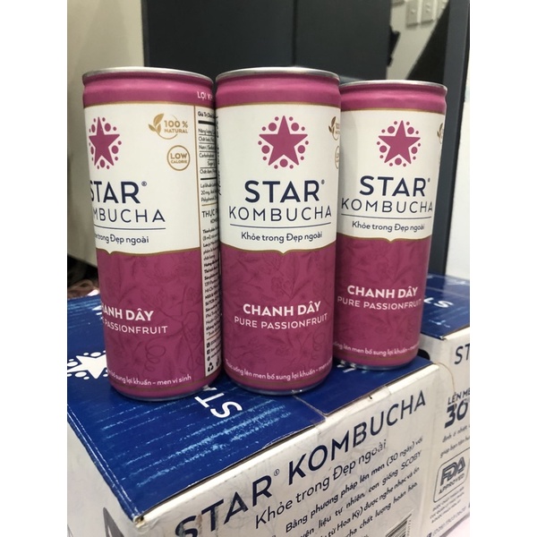 1 lon trà star kombucha vị chanh dây