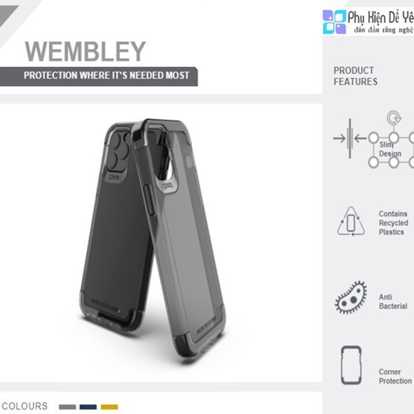 Ốp lưng chống sốc GEAR4 Wembley Palete dành cho IPhone 12/12Pro/12Promax