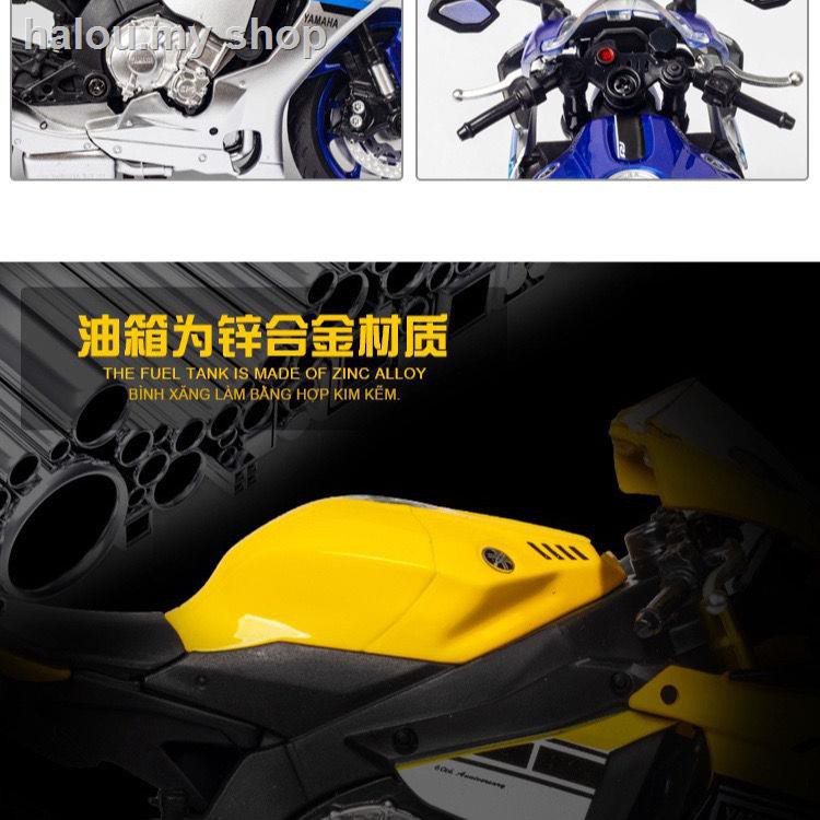 Mô Hình Xe Mô Tô Yamaha R1 Tm2020 Tỉ Lệ 1: 12 Ấn Tượng